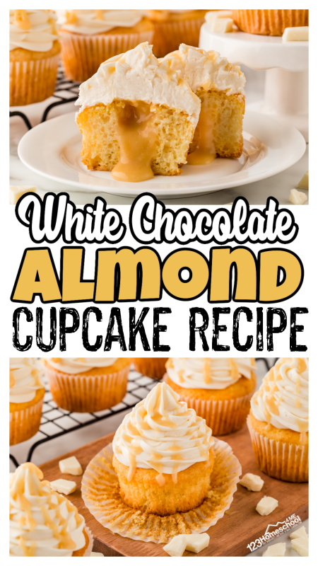 Get ready to indulge in a treat that’s simply divine! These white chocolate cupcakes are irresistible! Each fluffy, moist cupcake is topped with a rich White Chocolate Swiss Meringue Buttercream frosting that’s simply heavenly. You won’t want to miss this deliciousness! Get ready to indulge in a treat that’s simply divine! These white chocolate cupcakes are irresistible! Each fluffy, moist cupcake is topped with a rich White Chocolate Swiss Meringue Buttercream frosting that’s simply heavenly. You won’t want to miss this deliciousness!