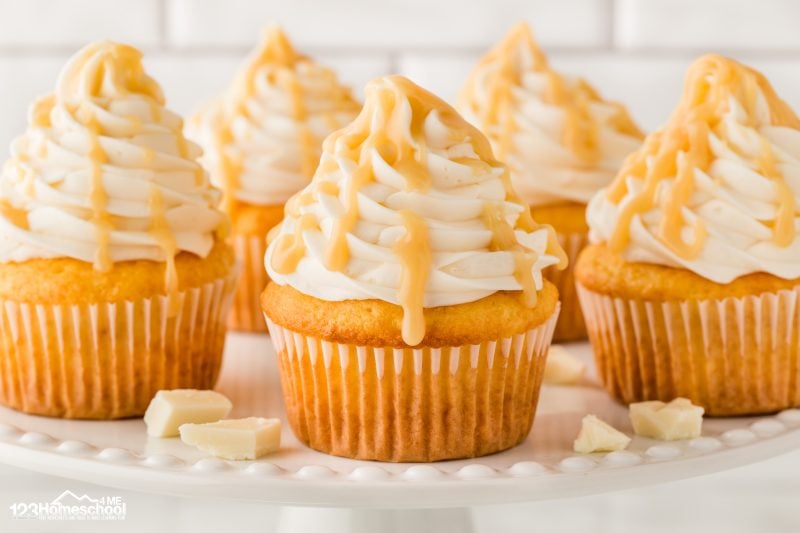 Indulge in these heavenly white chocolate almond cupcakes topped with luscious Swiss Meringue Buttercream, perfect for any occasion!