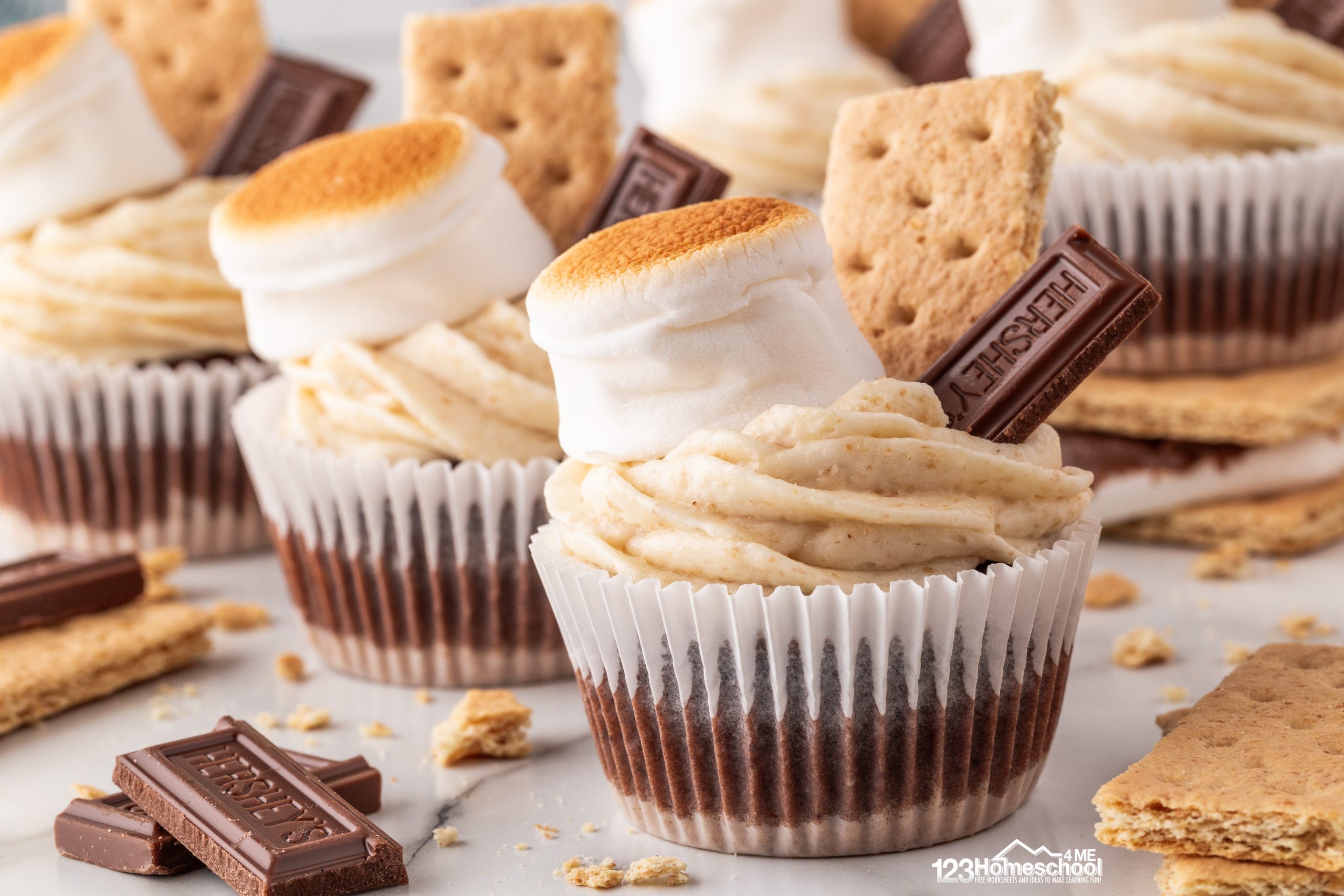 Elevate your summer treats with s'mores cupcakes that combine the classic flavors of toasted marshmallows, graham crackers, and chocolate in a convenient cupcake form!
