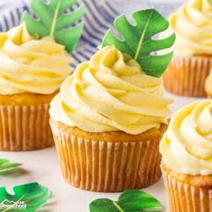 Indulge in the taste of summer with these delightful Dole Whip Pineapple Cupcakes, a light and moist recipe you will love!