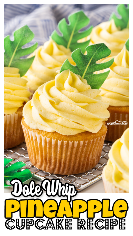 Get ready to indulge in summer vibes with these mouthwatering Dole Whip Cupcakes! Light, moist, and oh-so-delicious, these pineapple-infused treats are perfect for any occasion!
