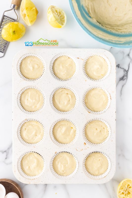 Cupcake flavors for summer Fill cupcake liners 2/3 full with batter and bake at 350°F for 18-22 minutes, or until a toothpick comes out clean.
*Tip:* For about 30 mini cupcakes, bake for 11-13 minutes at the same temperature.
Let the cupcakes cool completely before frosting!