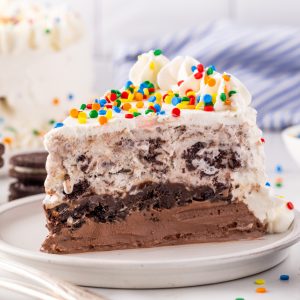 Try our homemade cookies and cream ice cream cake, inspired by Dairy Queen—it's easy to make and delicious!