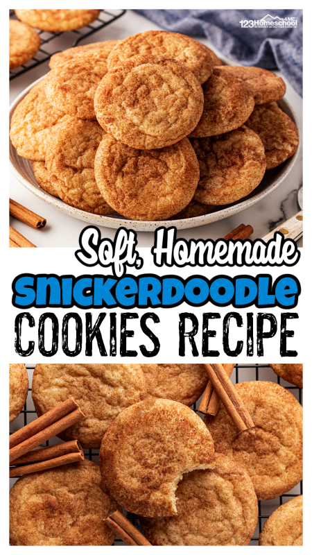 Indulge in the irresistible goodness of soft, sweet Snickerdoodle cookies! Our simple snickerdoodles cookies recipe makes it a breeze to whip up these delightful homemade cinnamon cookies that are sure to please everyone. Get ready to enjoy a batch of pure deliciousness!