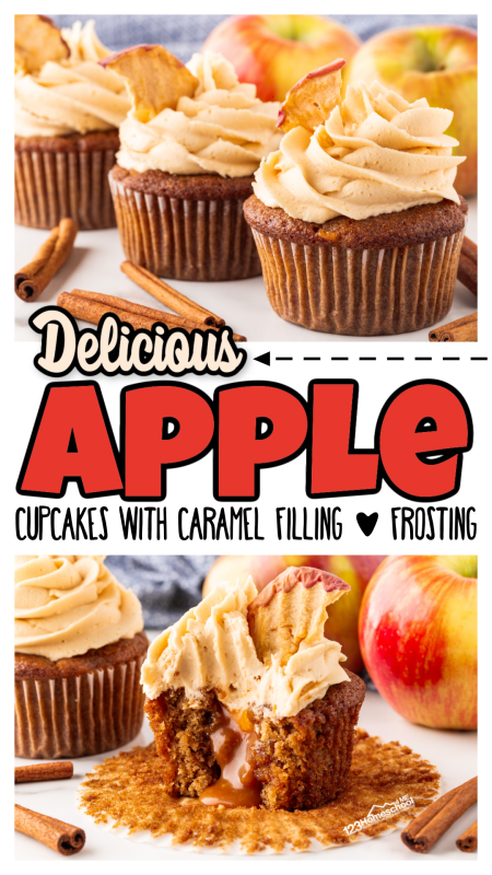 Fall in love with the flavors of autumn! Indulge in our scrumptious apple cupcakes topped with silky caramel icing! Each bite is bursting with warm cinnamon and spice, creating the perfect pairing with that decadent caramel frosting. Trust us, you won't be able to resist these delightful apple and cinnamon treats!
