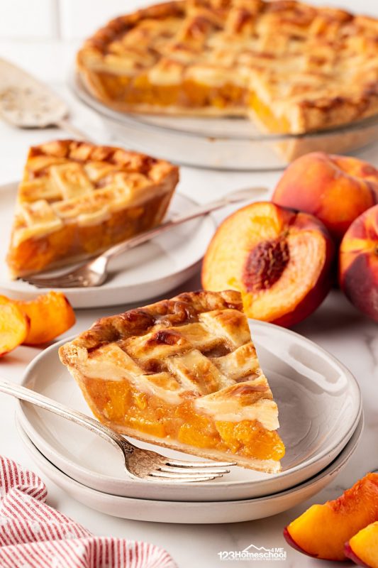 Peach pie recipe fresh peaches This pie works with fresh peaches, canned peaches, or making peach pie with frozen peaches.